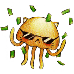 [LINEスタンプ] The Jellyfish Cat