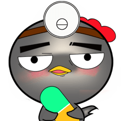 [LINEスタンプ] black-bone chicken a mountain