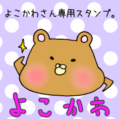 [LINEスタンプ] よこかわさん専用スタンプの画像（メイン）