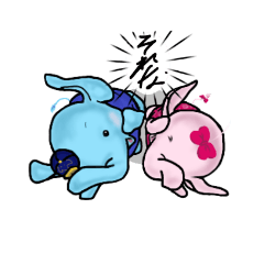 [LINEスタンプ] 仲良し象