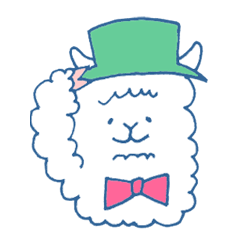 [LINEスタンプ] 使えるアルパカ