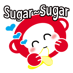 [LINEスタンプ] Sugar is a little monkey