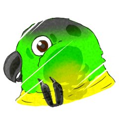 [LINEスタンプ] Little sun parrot