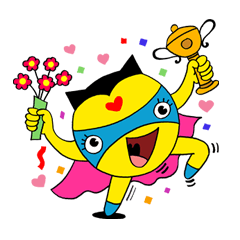 [LINEスタンプ] Lovi : Lovely Superhero