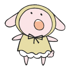 [LINEスタンプ] おうちうさぎのよめ子
