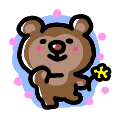 [LINEスタンプ] お茶目くま