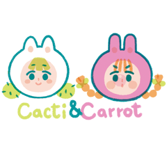 [LINEスタンプ] Cacti ＆ Carrot