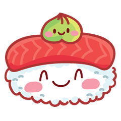 [LINEスタンプ] Kawaii Sushi stickers