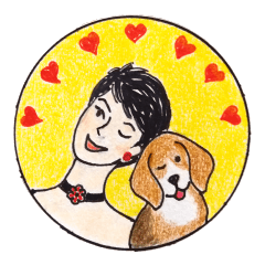 [LINEスタンプ] Me and My Beagle Too