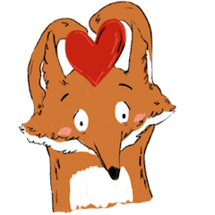 [LINEスタンプ] Pebble, The Red Fox