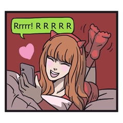 [LINEスタンプ] AsB - 149 Comic Reaction On You！