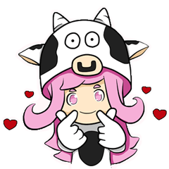 [LINEスタンプ] Little cow sticker