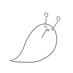 [LINEスタンプ] 可愛いナメクジスタンプ