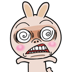 [LINEスタンプ] Pink bunny joke 3の画像（メイン）