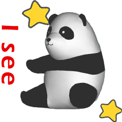 [LINEスタンプ] CG Panda baby (2)の画像（メイン）