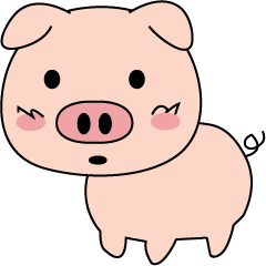 [LINEスタンプ] のんき豚の「豚丸」奮闘日記