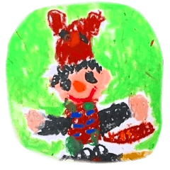 [LINEスタンプ] キッズ・アート（4歳児）