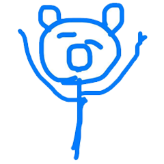 [LINEスタンプ] I'm Blue Bear