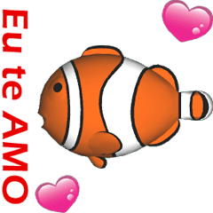 [LINEスタンプ] (In Portuguese) CG Clownfish (1)の画像（メイン）
