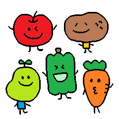 [LINEスタンプ] 野菜と果物の日常