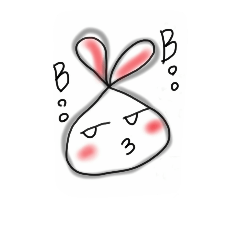 [LINEスタンプ] たぶんウサギ