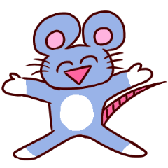 [LINEスタンプ] 表情豊かなネズミくん