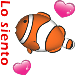 [LINEスタンプ] (In Spanish) CG Clownfish (2)の画像（メイン）