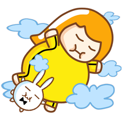 [LINEスタンプ] Broom Girl