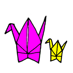 [LINEスタンプ] 折り紙ちゃん！の画像（メイン）