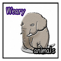 [LINEスタンプ] Weary world of animals