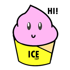 [LINEスタンプ] Cute Ice Cup : Cupie