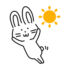 [LINEスタンプ] 水商売専用おはよーうさぎスタンプ