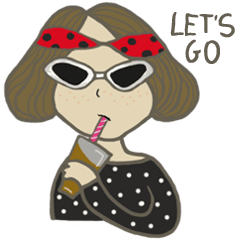 [LINEスタンプ] Ms. Poker Face