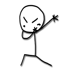 [LINEスタンプ] Black N White Sticky No.1