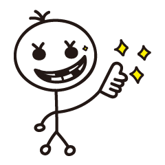 [LINEスタンプ] Fat people and bamboo pole people