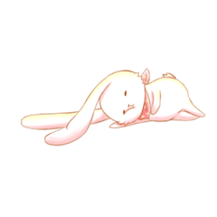[LINEスタンプ] もこふわもちうさぎ