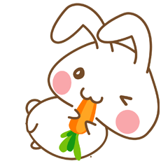 [LINEスタンプ] Onigiri Bunny Stickers
