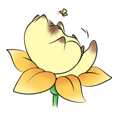 [LINEスタンプ] happy cat_