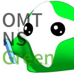 [LINEスタンプ] OMTNS 緑 スタンプ 2017