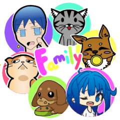 [LINEスタンプ] 犬と猫と飼い主の日常スタンプ