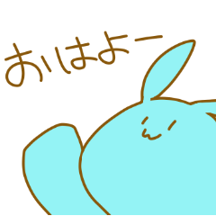 [LINEスタンプ] 滑稽なウサギ