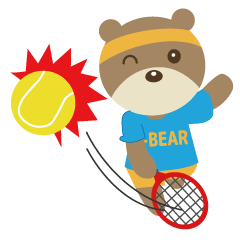 [LINEスタンプ] T-bear テニスの画像（メイン）
