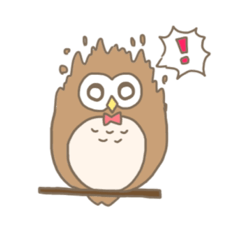 [LINEスタンプ] フクロウ先輩