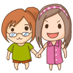 [LINEスタンプ] Pam And PeeP