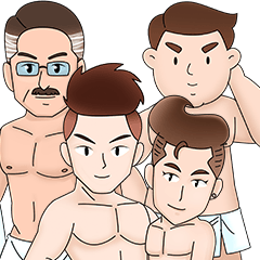 [LINEスタンプ] Waterboyonsen