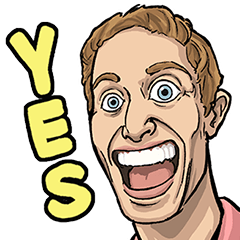 [LINEスタンプ] 英語の先生が使う「YES」と「NO」