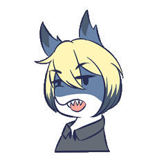 [LINEスタンプ] Blue Shark KATO