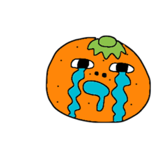 [LINEスタンプ] 不機嫌なミカン