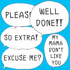 [LINEスタンプ] Bubble Conversation [English]