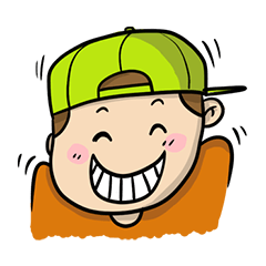 [LINEスタンプ] boy cap
